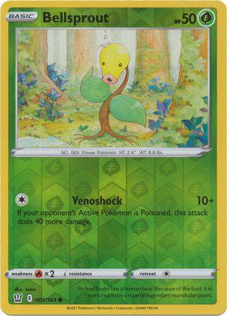 Bellsprout : BATTLE STYLES (Reverse holo) - 001/163