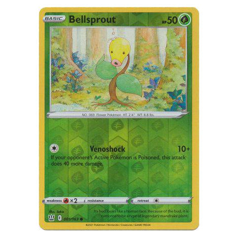 Bellsprout : BATTLE STYLES (Reverse holo) - 001/163
