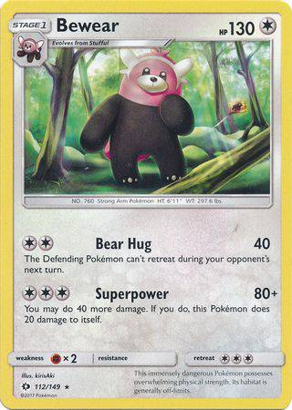 Bewear : SUN & MOON BASE - 112/149 - Lockett Labs UK