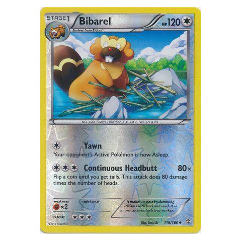 Bibarel : PRIMAL CLASH (Reverse holo) - 118/160