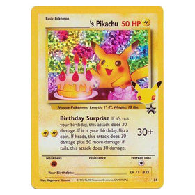 Birthday Pikachu : CELEBRATIONS - 24