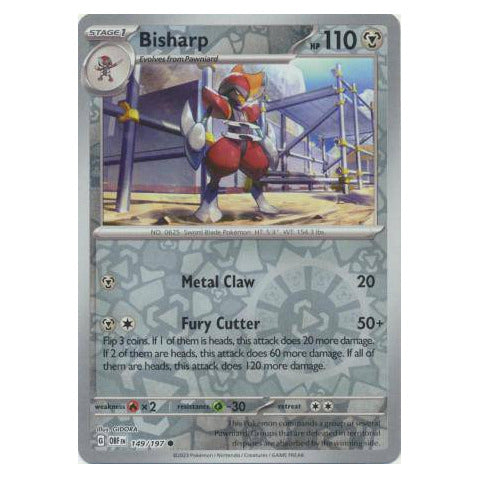 Bisharp : OBSIDIAN FLAMES (Reverse holo) - 149/197