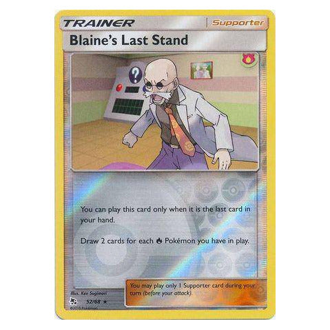 Blaine's Last Stand : HIDDEN FATES (Reverse holo) - 52/68