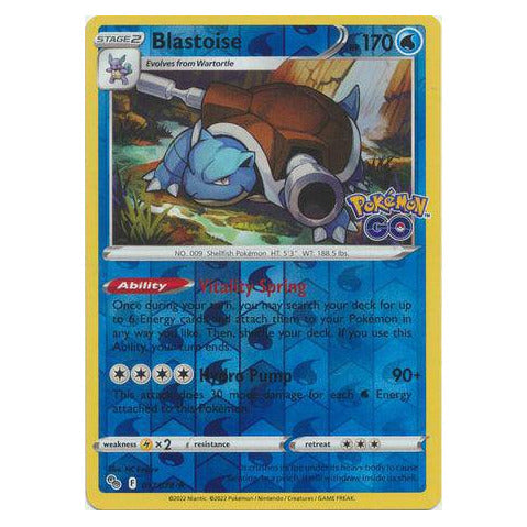 Blastoise : POKEMON GO! (Reverse holo) - 017/078