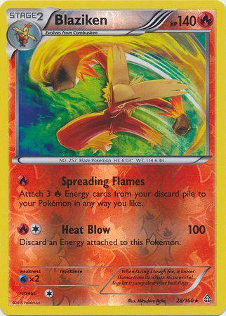 Blaziken : PRIMAL CLASH (Reverse holo) - 28/160