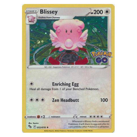 Blissey : ALTERNATE PROMO (Holo) - 052/078