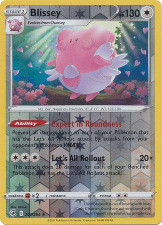 Blissey : FUSION STRIKE (Reverse holo) - 203/264 - Lockett Labs UK