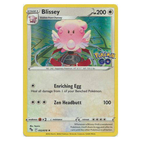 Blissey : POKEMON GO! (Holo) - 052/078