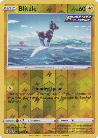 Blitzle : CHILLING REIGN (Reverse holo) - 050/198 - Lockett Labs UK