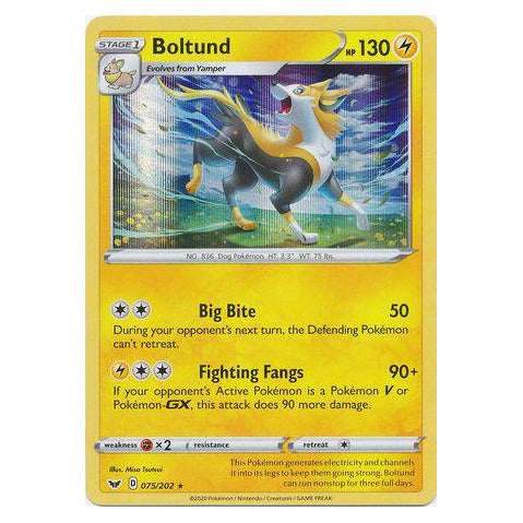 Boltund : SWORD & SHIELD BASE (Holo) - 075/202