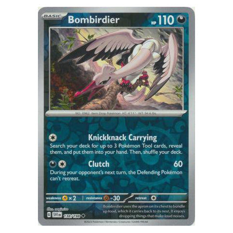 Bombirdier : SCARLET & VIOLET BASE (Reverse holo) - 138/198