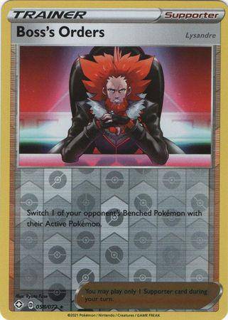 Boss's Orders : SHINING FATES (Reverse holo) - 058/072 - Lockett Labs UK