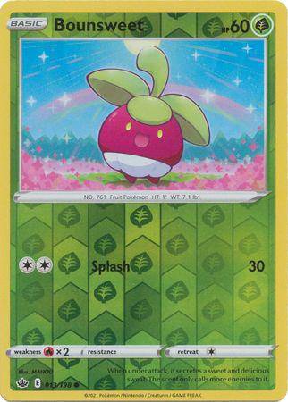 Bounsweet : CHILLING REIGN (Reverse holo) - 013/198 - Lockett Labs UK