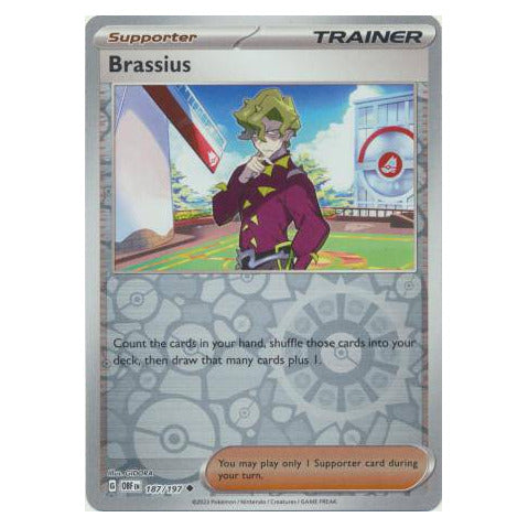 Brassius : OBSIDIAN FLAMES (Reverse holo) - 187/197