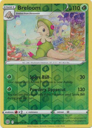 Breloom : BRILLIANT STARS (Reverse holo) - 004/172 - Lockett Labs UK