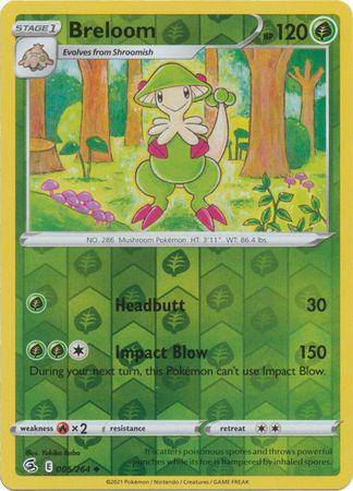 Breloom : FUSION STRIKE (Reverse holo) - 005/264 - Lockett Labs UK