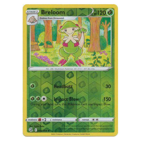 Breloom : FUSION STRIKE (Reverse holo) - 005/264