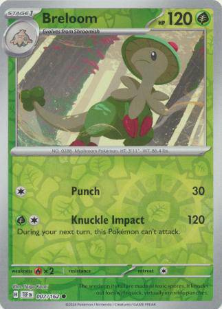 Breloom : TEMPORAL FORCES (Reverse holo) - 007/162