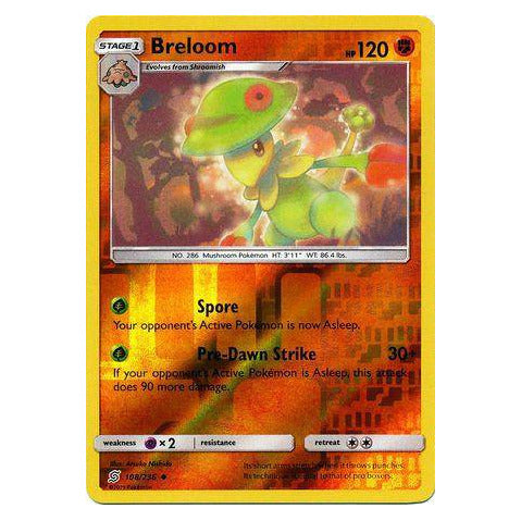 Breloom : UNIFIED MINDS (Reverse holo) - 108/236