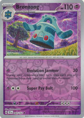 Bronzong : TEMPORAL FORCES (Reverse holo) - 069/162