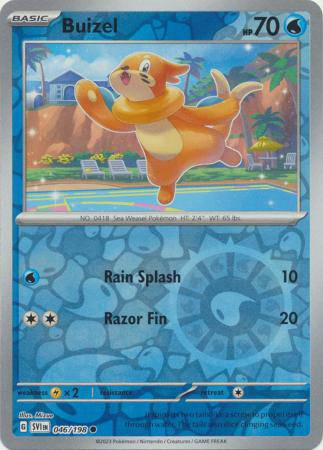 Buizel : SCARLET & VIOLET BASE (Reverse holo) - 046/198