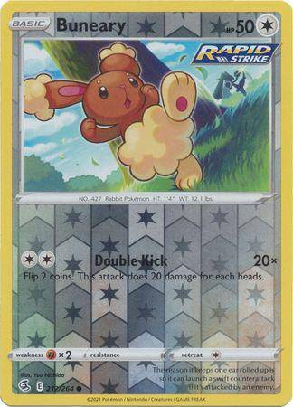 Buneary : FUSION STRIKE (Reverse holo) - 212/264 - Lockett Labs UK
