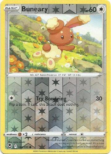 Buneary : SILVER TEMPEST (Reverse holo) - 144/195 - Lockett Labs UK