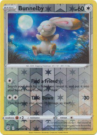 Bunnelby : FUSION STRIKE (Reverse holo) - 214/264 - Lockett Labs UK