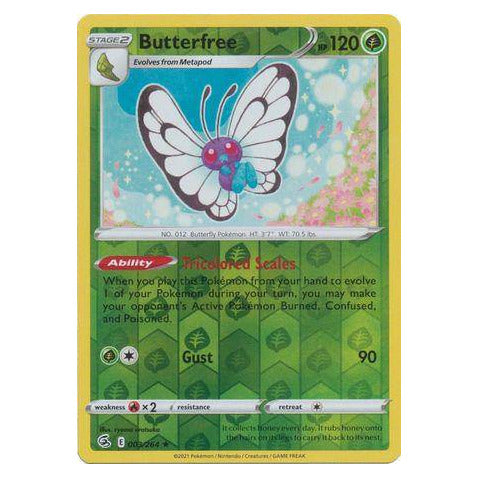 Butterfree : FUSION STRIKE (Reverse holo) - 003/264