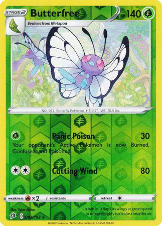 Butterfree : REBEL CLASH (Reverse holo) - 003/192