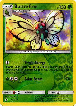 Butterfree : UNBROKEN BONDS (Reverse holo) - 4/214