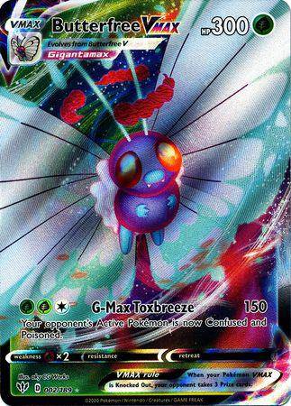 Butterfree VMAX : DARKNESS ABLAZE - 002/189 - Lockett Labs UK