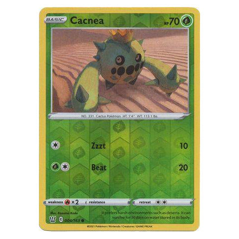 Cacnea : BATTLE STYLES (Reverse holo) - 004/163