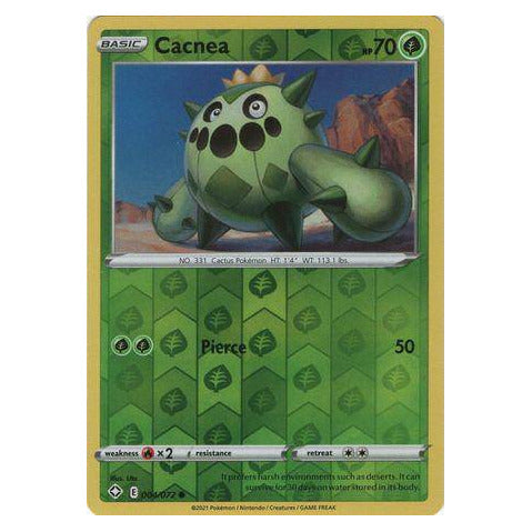 Cacnea : SHINING FATES (Reverse holo) - 004/072