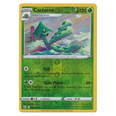 Cacturne : BATTLE STYLES (Reverse holo) - 005/163