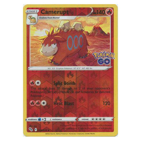 Camerupt : POKEMON GO! (Reverse holo) - 014/078