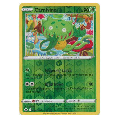 Carnivine : CROWN ZENITH (Reverse holo) - 012/159