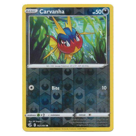Carvanha : FUSION STRIKE (Reverse holo) - 162/264