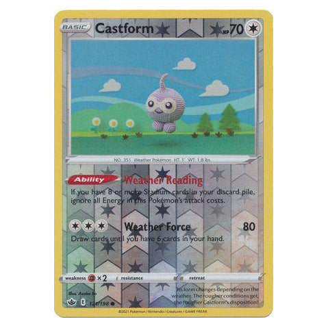 Castform : CHILLING REIGN (Reverse holo) - 121/198