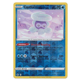 Castform Snowy Form : CHILLING REIGN (Reverse holo) - 034/198