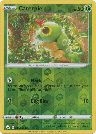 Caterpie : FUSION STRIKE (Reverse holo) - 001/264 - Lockett Labs UK