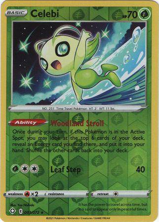 Celebi : SHINING FATES (Reverse holo) - 003/072 - Lockett Labs UK