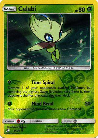 Celebi : UNIFIED MINDS (Reverse holo) - 4/236 - Lockett Labs UK