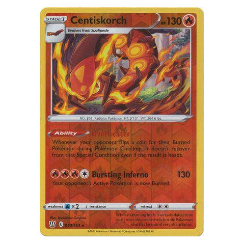 Centiskorch : BATTLE STYLES (Reverse holo) - 030/163