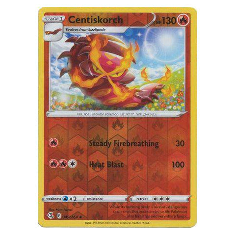 Centiskorch : FUSION STRIKE (Reverse holo) - 049/264