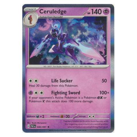 Ceruledge : PALDEAN FATES (Holo) - 040/091