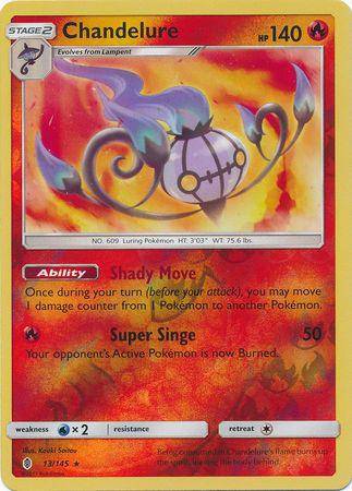 Chandelure : GUARDIANS RISING (Reverse holo) - 13/145 - Lockett Labs UK