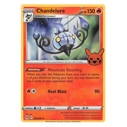 Chandelure : TRICK OR TRADE 2023 (Holo) - 026/196