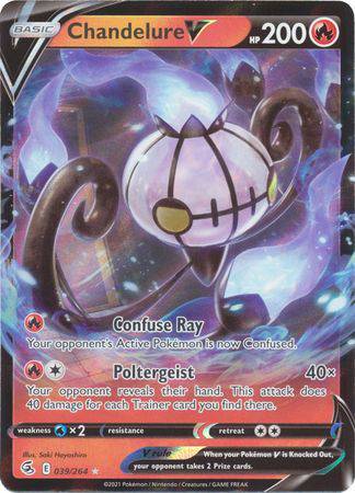 Chandelure V : FUSION STRIKE - 039/264 - Lockett Labs UK
