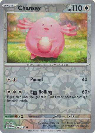 Chansey : SCARLET & VIOLET BASE (Reverse holo) - 144/198